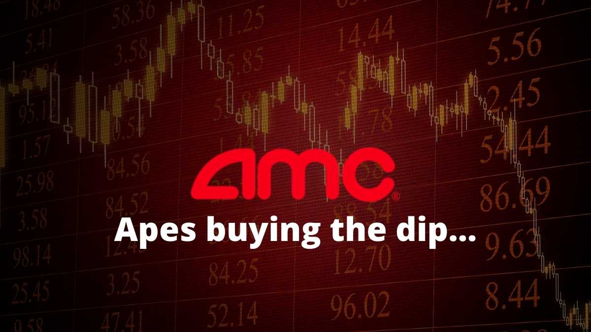 AMC the most traded stock with Apes buying the dip